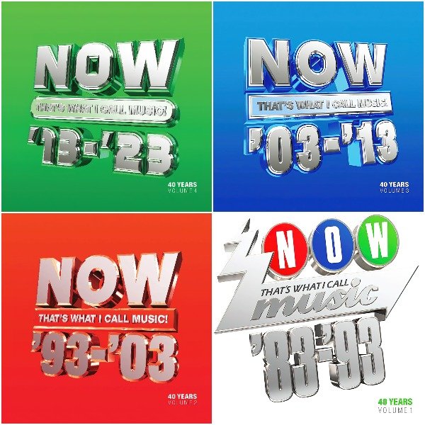 Сборник 12CD - NOW Thats What I Call 40 Years Vol.1-4 (2023)